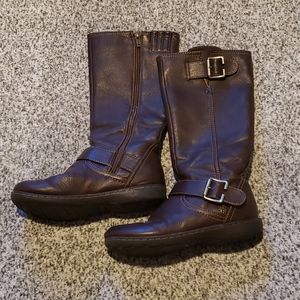 Girls BOC Dark Brown Tall Boots
